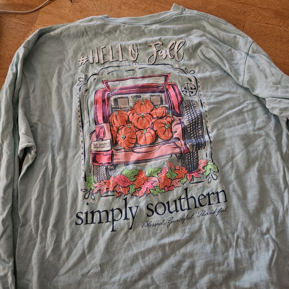 Simply Southern Fall Graphic Long Sleeve Shirt